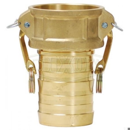 Dixon Global King Crimp Type-C Cam & Groove Coupler with Buna-N Seal, 3 in Nominal, C38000 Forged Brass G300-C-BRCR